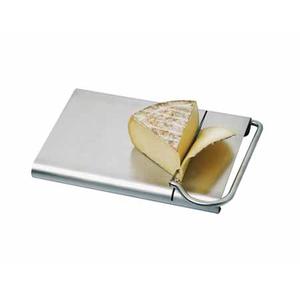 Coupe fromage + plateau en inox à lame