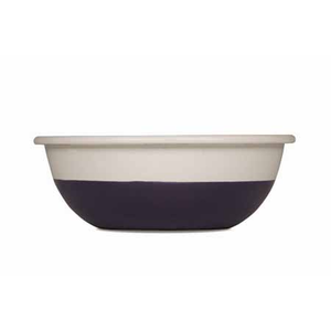 Bowl à 2 couleurs crème/prune Ø18cm