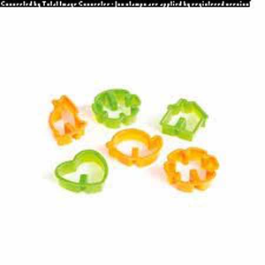 Spring Cookie Cutters 6diff.moules PP OR/VRT