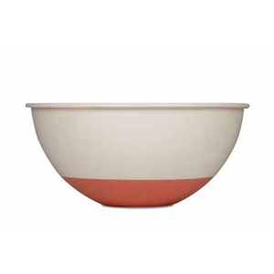 Bowl 2 kleurig crème/perzik Ø30cm