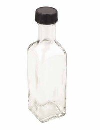 Fles in glas 100ml met schroefdop - laatste stuks