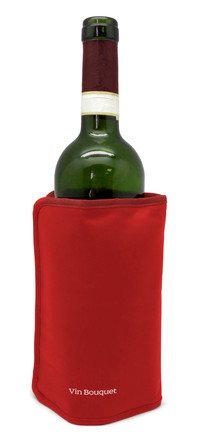 Refroidisseur de bouteilles rouge avec bande élastique