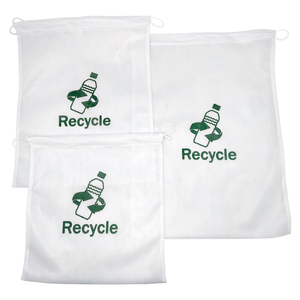 Herbruikbare zak (gerecycleerd plastiek) set 3st