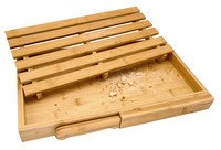 Broodplank bamboe m/mes