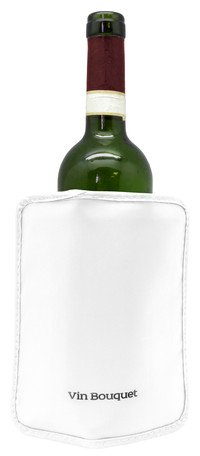 Refroidisseur de bouteilles M blanc avec bande élastique