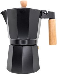 Espressokoker Black+Wood - inductie 9 kopjes