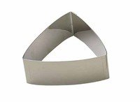 Cercle à tarte triangle bombé inox 7cm h3cm - Dernière pcs