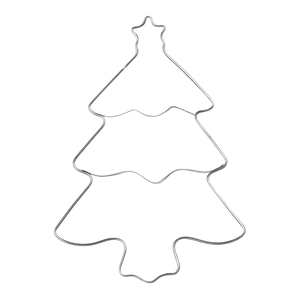 Uitduwvorm inox Kerstboom 6,5x8,8x2cm (Display 18st)